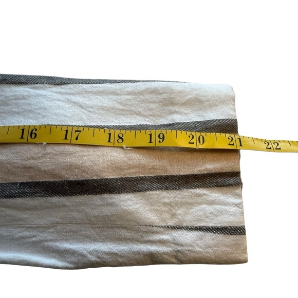 Banana Republic Womens 8 Linen Blend Long & Lean Blazer Stripes Neutral Career - Picture 8 of 9